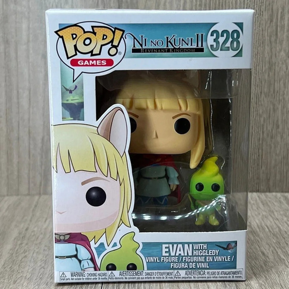 Funko POP! Games Ni No Kuni II: Evan w/ Higgledy Vinyl Figure #328 Ages 14+ - Picture 1 of 8